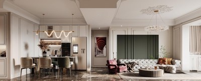 法式客餐厅3D模型下载